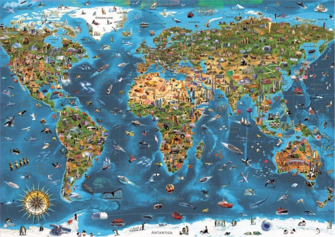 Educa puzzle Čuda svijeta 1000 dijelova