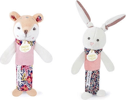 Plišana piskajuća zvečkica DOUDOU 17 cm