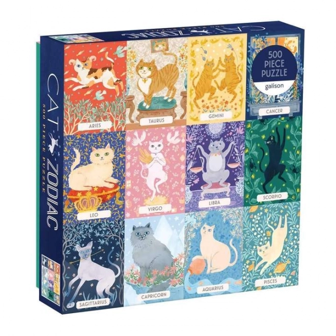 Puzzle Mačji zodijak 500 dijelova od Galisona