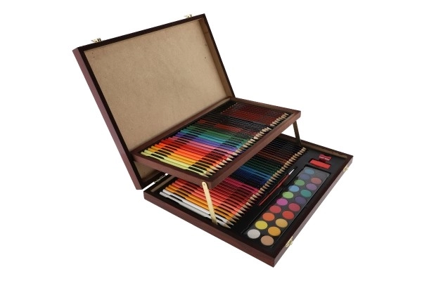 Set za slikanje Art kutija u drvenom kovčegu - 91 komad