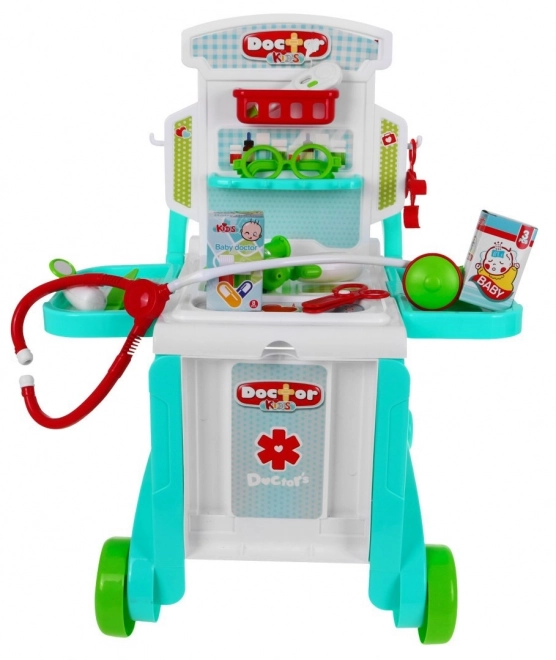 Prijenosni medicinski kabinet za djecu 3+ Kofer + stol + 2 vrste kolica + pribor
