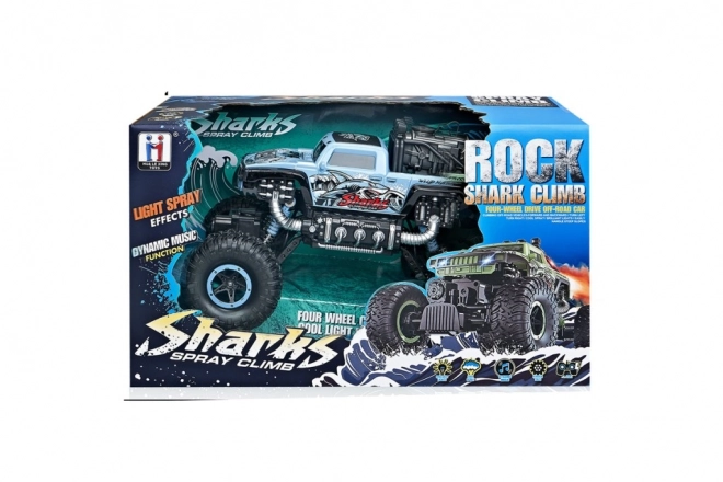 RC auto Rock Shark zelene