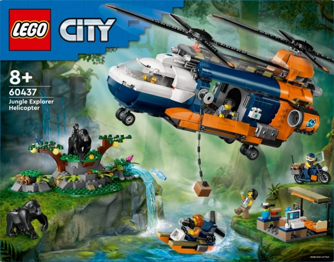 LEGO City 60437 Helikopter za istraživanje džungle u baznom kampu