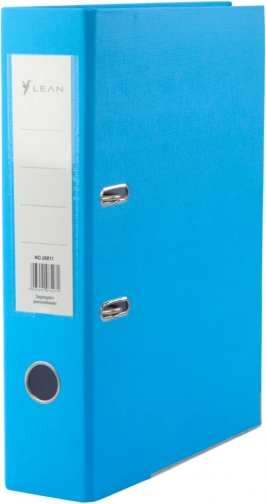 Registrator za dokumente A4 80 mm plavi s polugastim mehanizmom