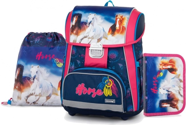 Školski set 3 kom Oxybag s motivom Konja