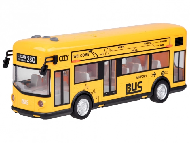 Žuti party autobus otvaranje vrata zvukovi svjetla glazba ZA5222