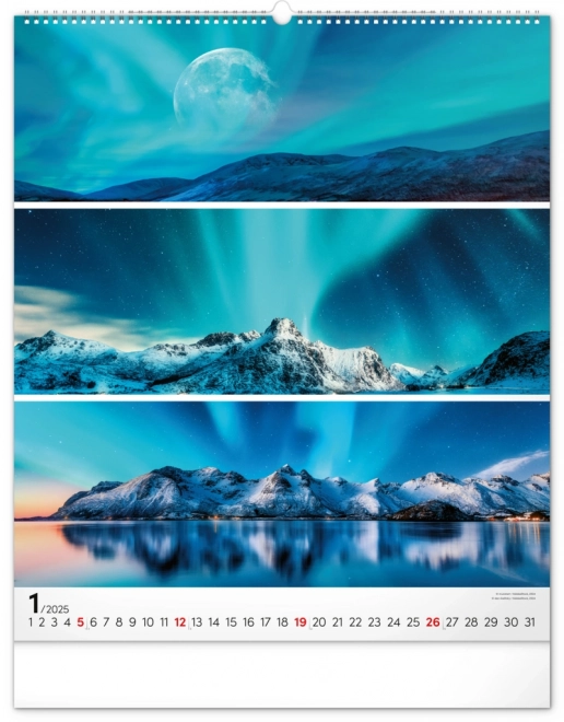 NOTIQUE Zidni kalendar Paleta 2025, 48 x 56 cm
