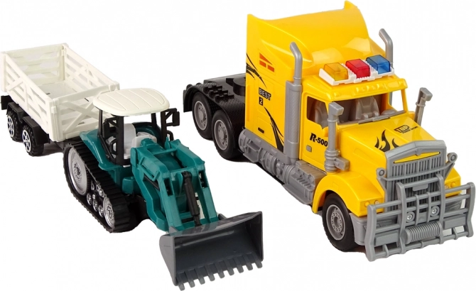Realističan građevinski set kamion + bager