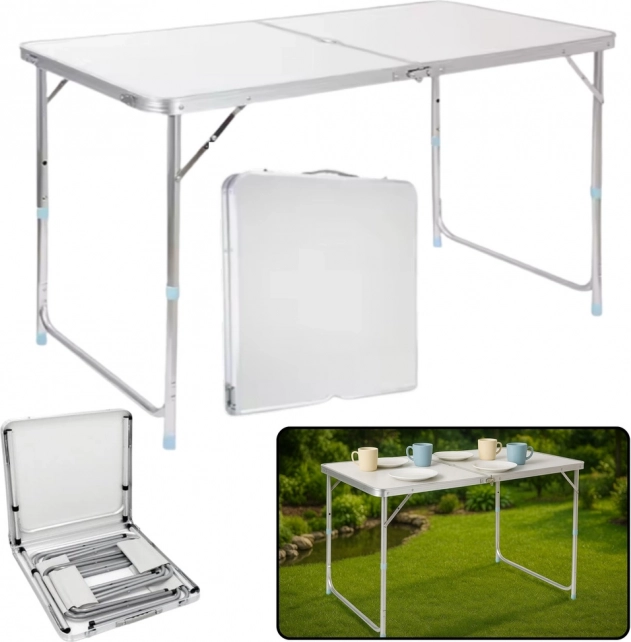 Sklopivi kamping stol od aluminija 120x60 cm