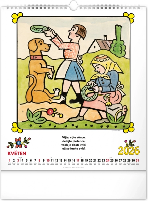 Zidni kalendar Josef Lada - Izreke 2026