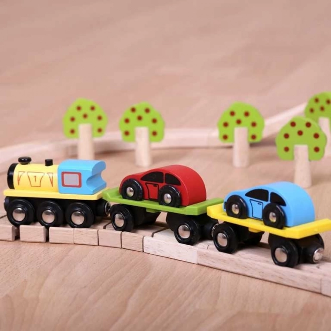 Bigjigs Rail Teretni vlak s autima i tračnicama