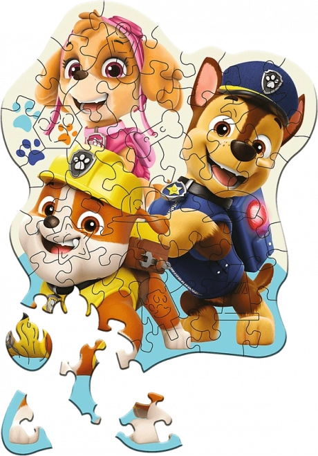 Drvene obostrane puzzle Psići u ophodnji 50 dijelova