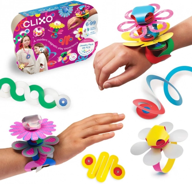 Clixo Jewelry Pack Kreativni set kockica za stvaranje nakita - 28 komada