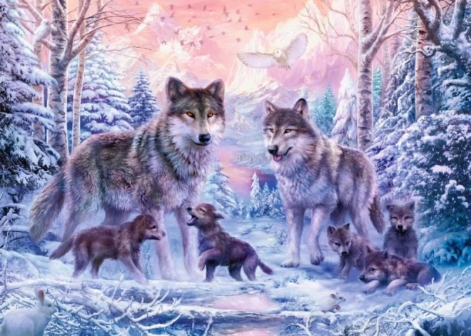 Puzzle Arktički vukovi 1000 dijelova Ravensburger