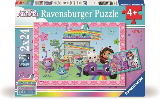 Ravensburger puzzle Gabinin čarobni kućica 2x24 dijelova
