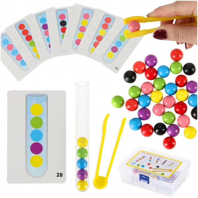 Obrazovna slagalica - šarene montessori kuglice