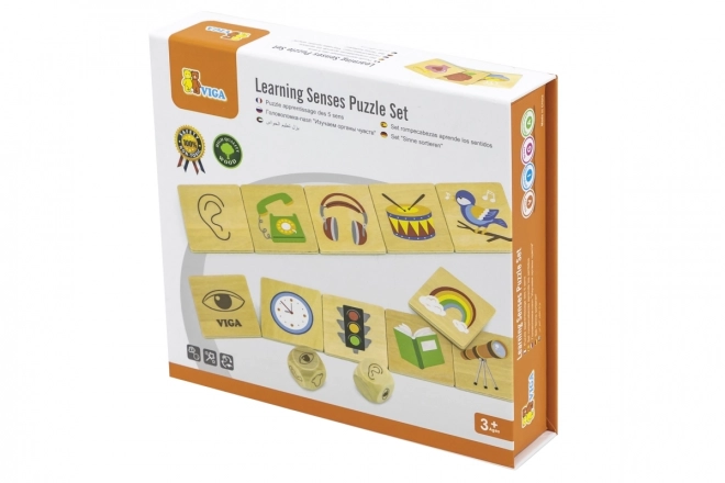 VIGA edukativna igra drvene puzzle za učenje osjetila