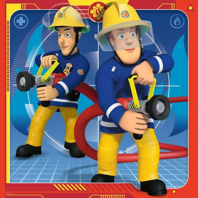 Ravensburger puzzle Vatrogasac Sam u akciji 3x49 dijelova