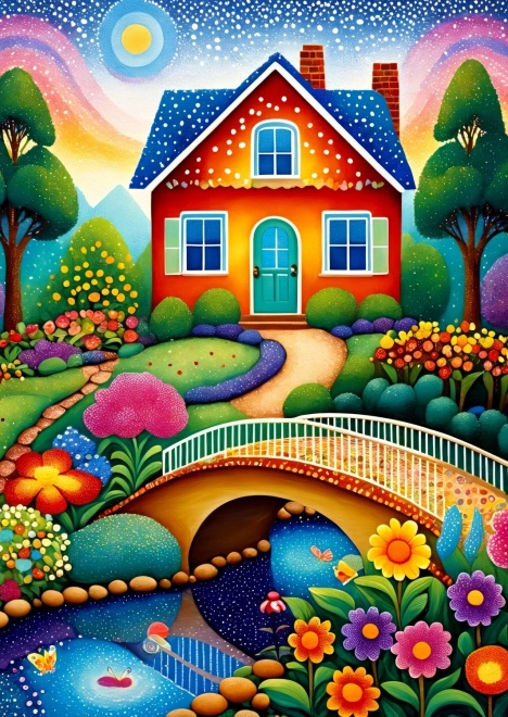 Enjoy Puzzle šarena kuća – 1000 dijelova