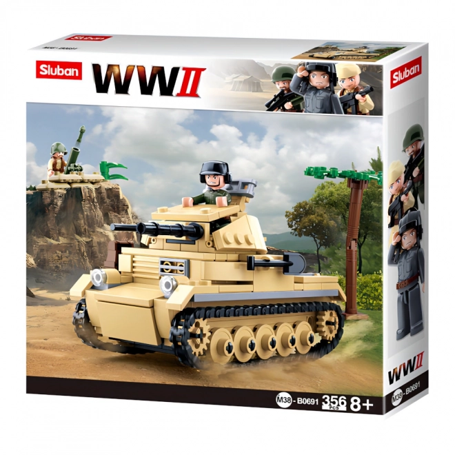 Sluban WWII M38-B0691 Njemački tenk Panzer II