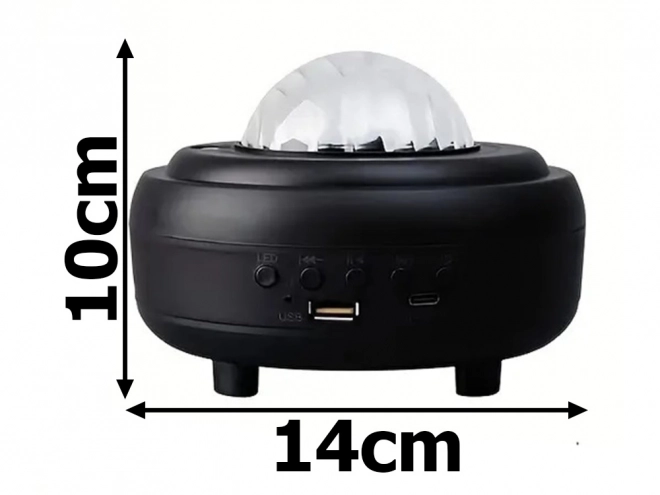 Noćni svjetlosni projektor aurora s bluetooth zvučnikom