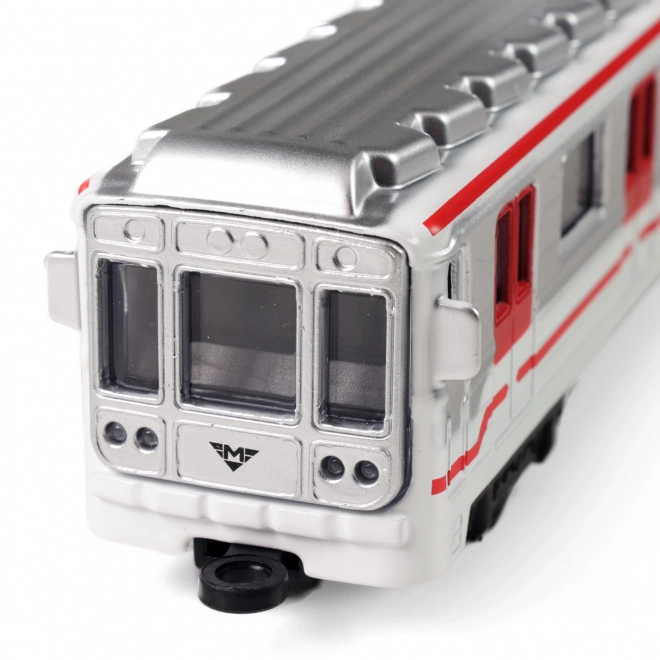 Praško metro metal 16 cm s povratnim navijanjem u kutiji 19,5x7x6 cm
