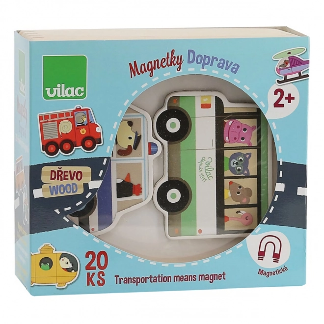 Vilac Drvene magnete prijevoz 20 kom