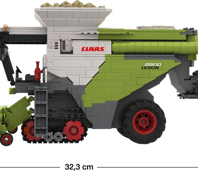 Građevni set Brixies Plus Claas Lexion 8900 Terra Trac s prikolicom