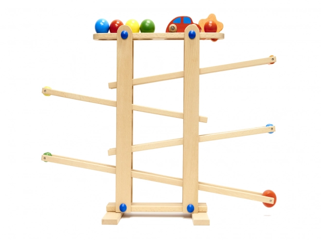 Drvena montessori staza za kuglice XXL