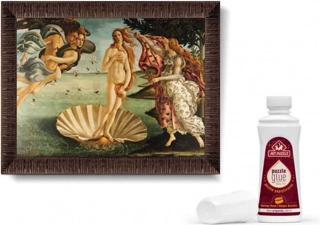 ART PUZZLE Slagalica s okvirom i ljepilom 3v1 1000 dijelova – Rođenje Venere