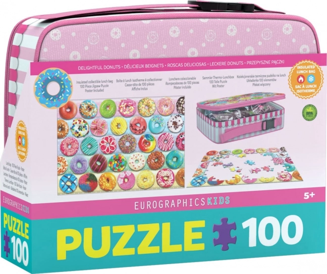 EUROGRAPHICS Puzzle u kutiji za užinu Krafne 100 dijelova