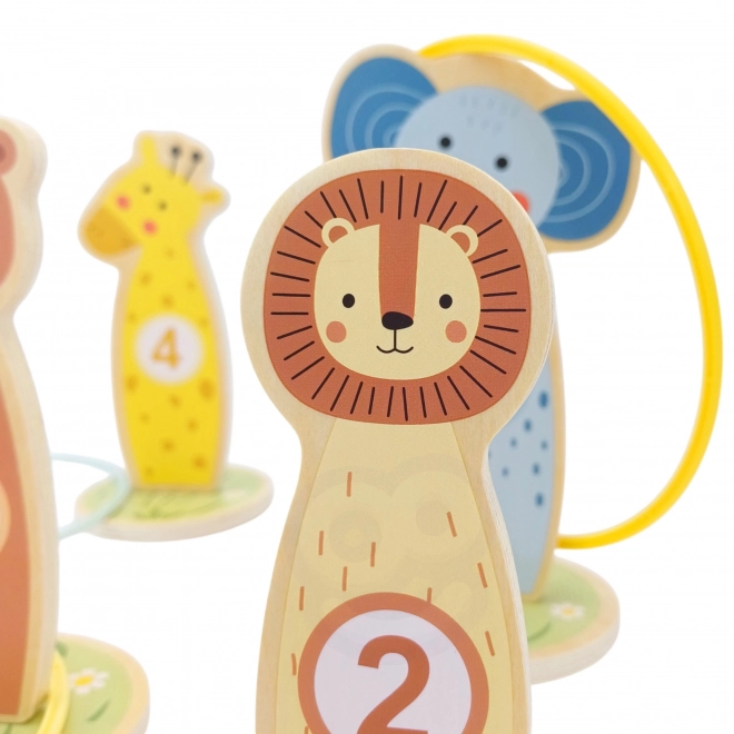 Drvena igra na preciznost s obručima Tooky Toy
