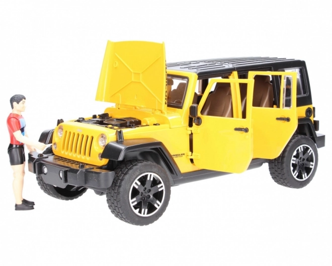 Bruder Jeep Wrangler Rubicon s biciklistom i biciklom