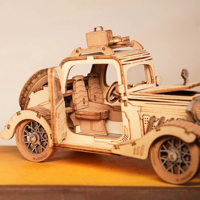 Vintage automobil - moderno 3D drveni puzzle