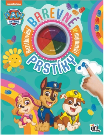 Bilježnica šareni prstići PSIĆI U OPHODNJI s bojama za prstiće 23 × 30 cm