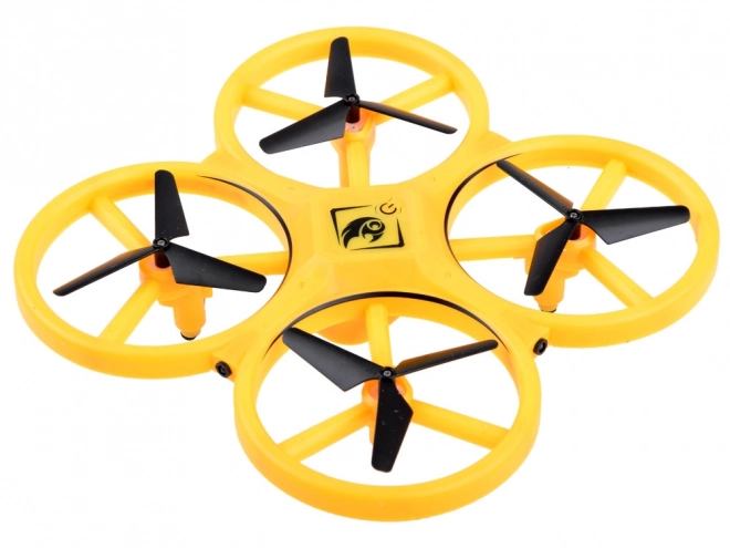 Dron upravljan gestama rukama + daljinsko upravljanje Kvadrakopter RC0573 – Žuta