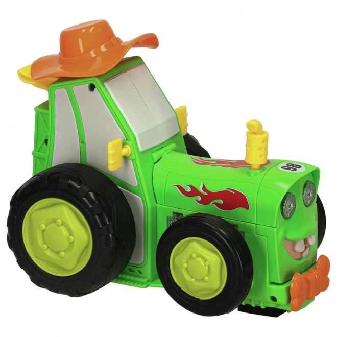 Zeleni skačući plesni traktor na daljinsko upravljanje