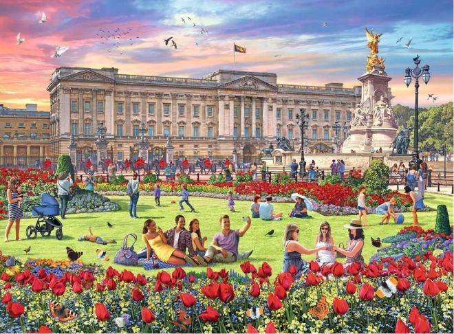 Ravensburger puzzle Kraljevske rezidencije Velike Britanije 4x500 komada