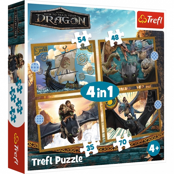 Puzzle Zmajevi dani - 4 u 1