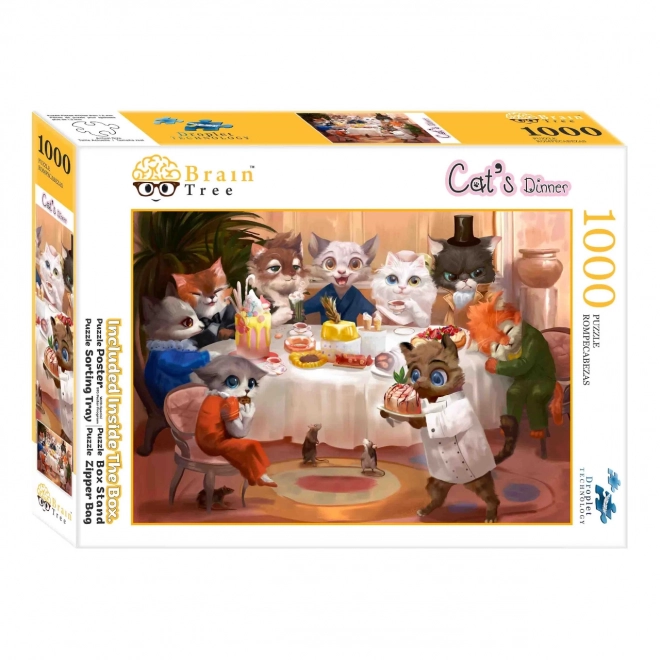 Puzzle Mačja večera od Brain Tree, 1000 dijelova