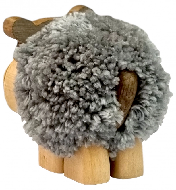 Drvena figura XL Nilskog konja s Pompom