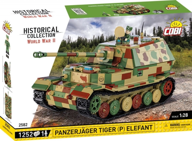 Konstrukcijski set COBI Panzerjäger Tiger (P) Elefant – povijesna kolekcija 1:28