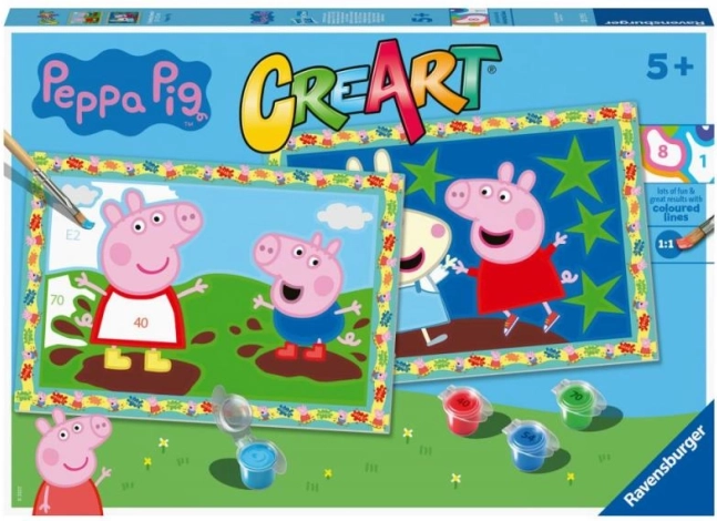CreArt slikanje prema brojevima – PRASE PEPPA