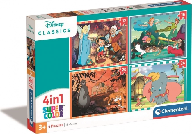 Puzzle 4u1 Super Color Disney Classic