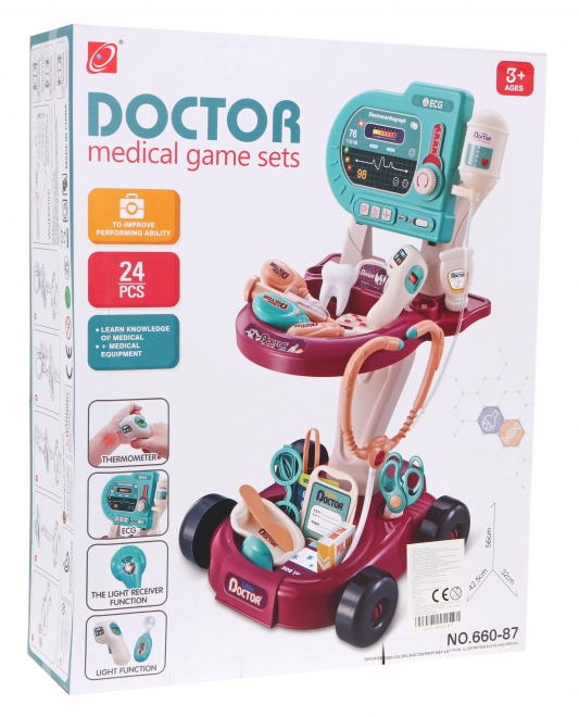 Dječji liječnički set s EKG 24 kom