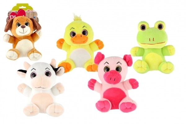 Životinja plišana velike oči 18 cm na kartici