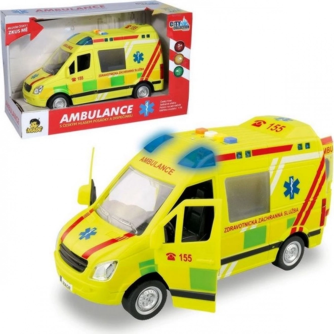 Ambulantna kola na baterije s češkim glasom