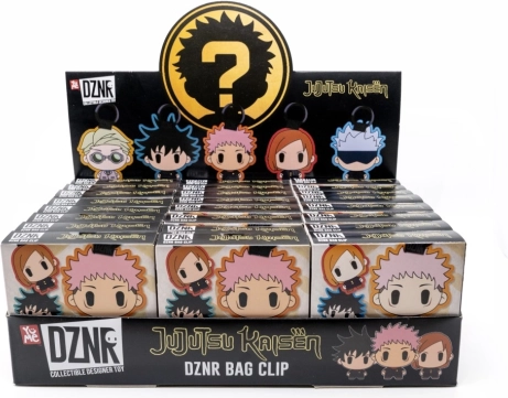 JUJUTSU KAISEN privjesak s kopčom – kolekcionarski set 5 likova (display 24 kom)