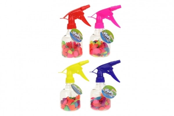 Pumpica za vodene bombe + bombe 50 kom plast 17cm 4 boje