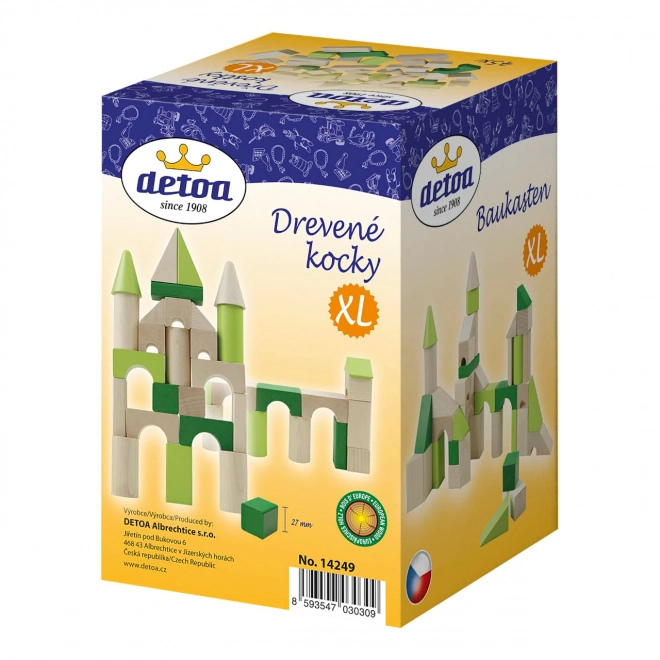 Detoa Drvene kocke XL 45 dijelova